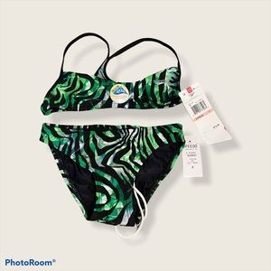 ~New with tags Speedo zebra/leaf bikini~